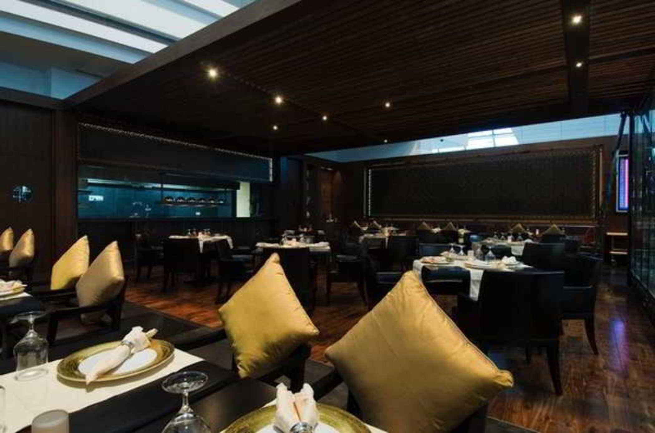 Dubai International Terminal Hotel Restaurace fotografie